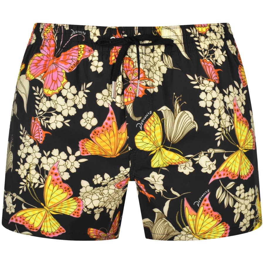 『Dsquared2』スイムブリーフ ブラック ブランドバック付き DSQUARED2 ディースクエアード スイムウェア BOXER MIDI